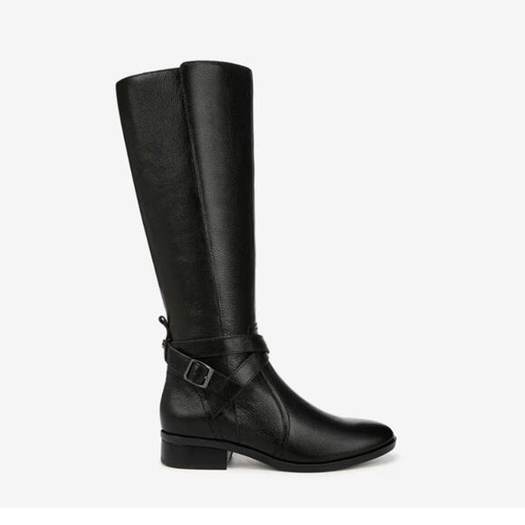 NIB Naturalizer Rena 2 Knee High Block Heel Riding Boots Black 8M - Picture 1 of 10